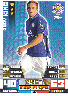 Andy King Leicester City 2014/15 Topps Match Attax #136